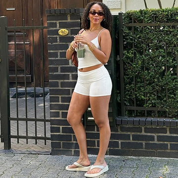 V Neck Camisole Top & Hip-lifting Shorts Yoga Suit