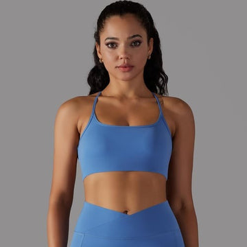 BREEHER Sexy Backless Strappy Sports Bras