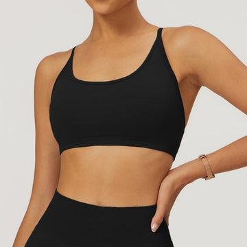 BREEHER Cross Straps Back Quick Drying Sports Bras
