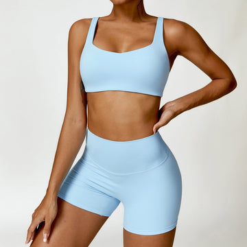 BREEHER Vest Shorts Two Piece Set Sports Suits