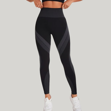 BREEHER Patchwork High Waist Shaping Butt Lift Leggings