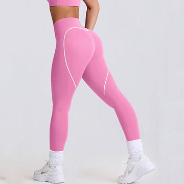 Love Peach Seamless Tight Hip-Lifting Yoga Leggings