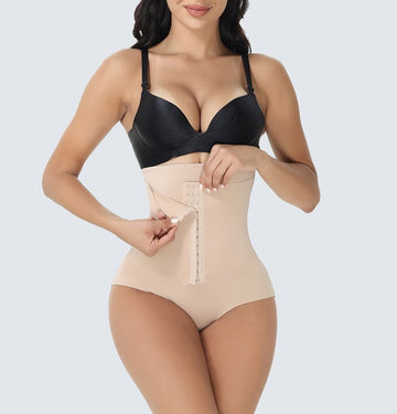 Hook Eyes Double Compression Tummy Control High-Waisted Booty Lift Shaper Shorts