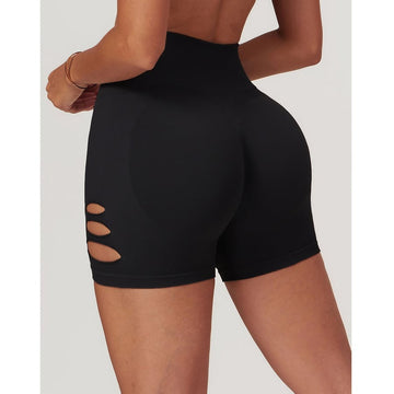 BREEHER Ripped Shape High Waist Hip Lifting Shorts