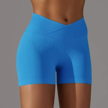 BREEHER Cross Waist Hip-lifting Seamless Shorts
