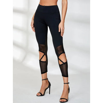 Female Sexy Cutout Fitness Leggings