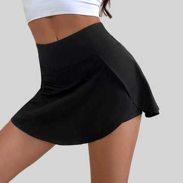 BREEHER Split Quick Drying Sports Mini Skirt Shorts