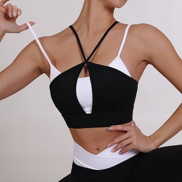 Fake Two Piece Sports Bras