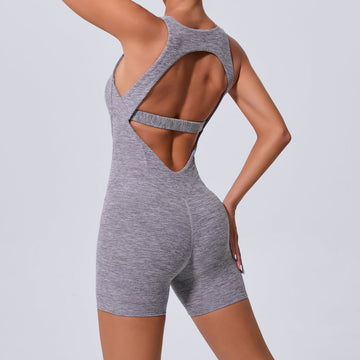 Seamless One-piece Fitness Sports Yoga Jumpsuit