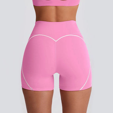 Sexy Heart Seamless Peach Hip Lifting Yoga Shorts