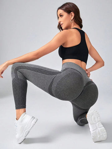 Seamless Hip-lifting Tight High Waist Peach Yoga Leggings