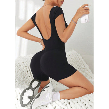Backless Hip Lifting Yoga Jumpsuit