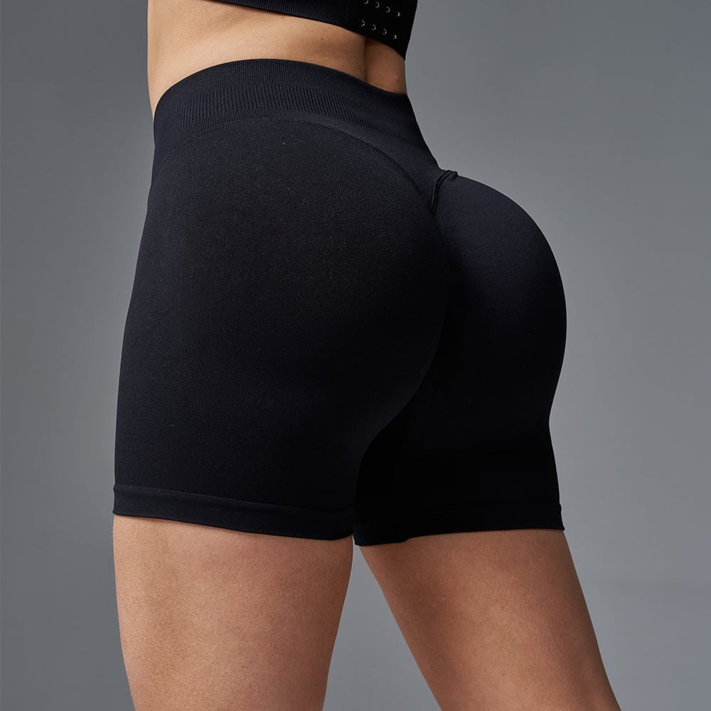 Colorful Splice Hip Lifting Yoga Shorts
