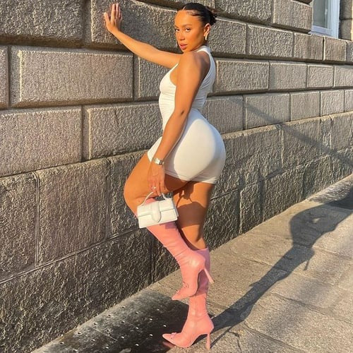 Sexy Hollow Round Neck Sleeveless Jumpsuit