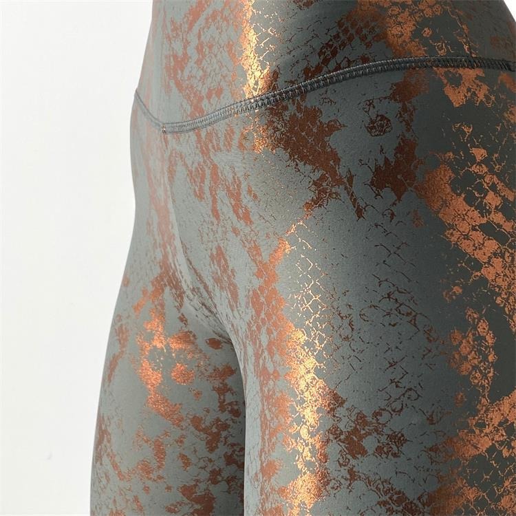 BREEHER Snake Pattern Printed Butt Lifting Leggings