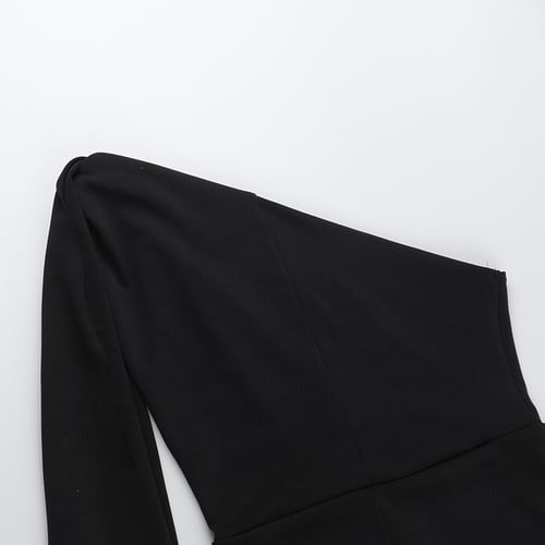 Sexy Off-shoulder Asymmetric Strappy Jumpsuit
