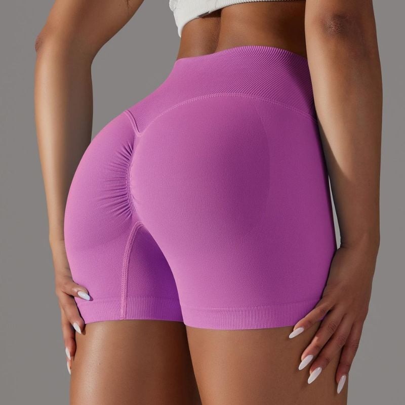 BREEHER Cross Waist Hip-lifting Seamless Shorts