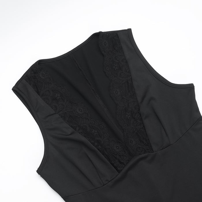 Sexy Lace Hollow Deep V Hip Lift Jumpsuit