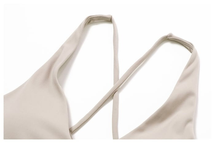 BREEHER U Neck Cross Straps Quick Drying Sports Bras