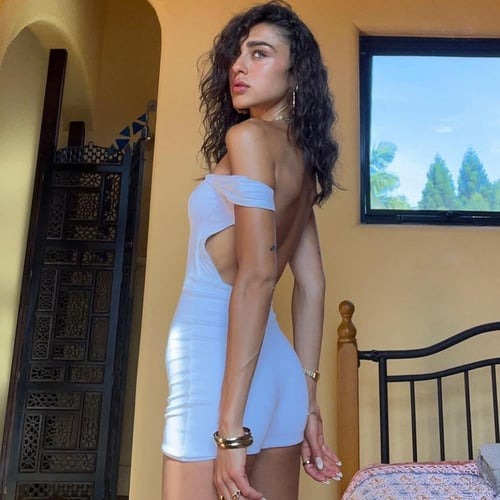 Sexy Backless Solid Color Jumpsuit Romper