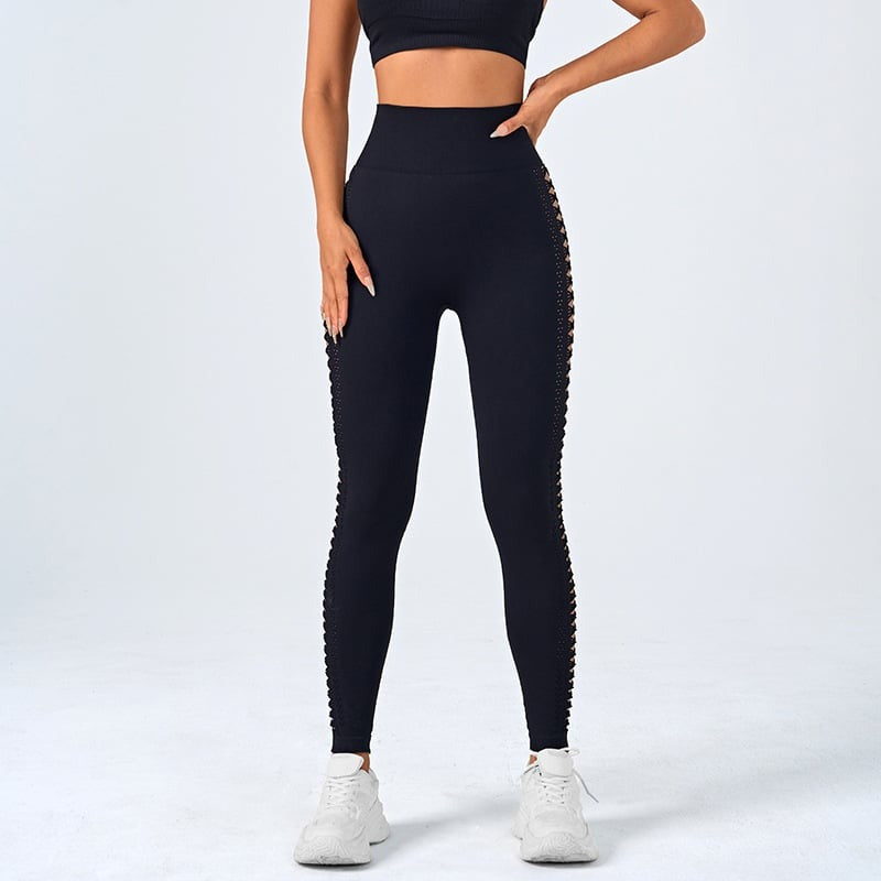 BREEHER Hollow Out Hip Lifting Leggings
