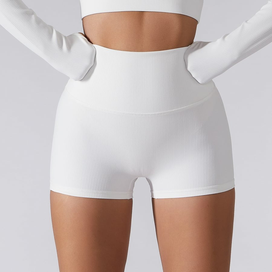 BREEHER High Waist Quick Drying Highly Elastic Tight Shorts