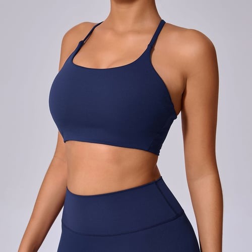 BREEHER Cross Straps Quick Drying Sports Bras