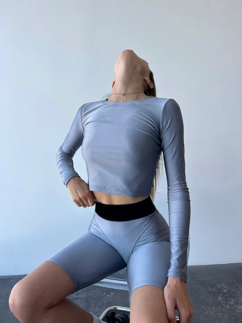 Sexy Solid Color Stitching Hip Lift Yoga Shorts