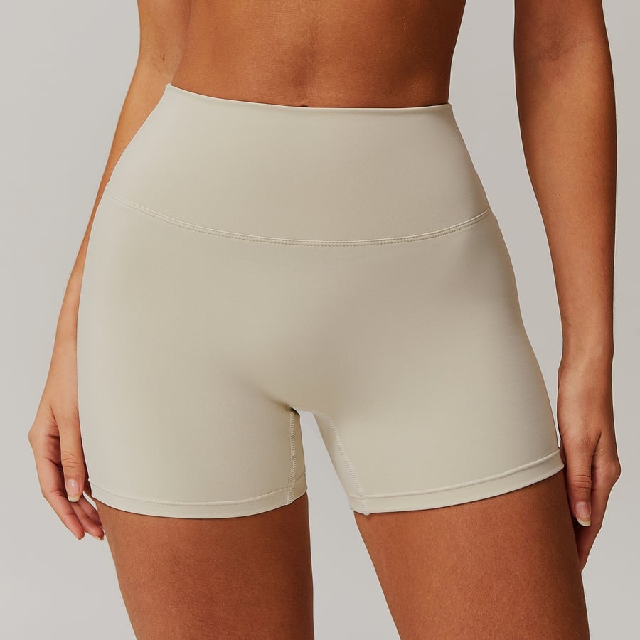 BREEHER High Waist Seamless Quick Drying Highly Elastic Tight Shorts