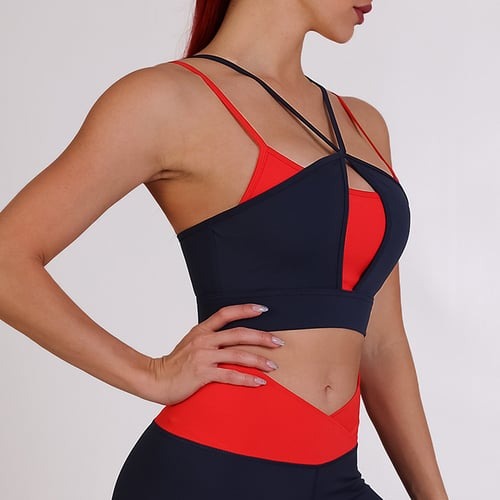 Fake Two Piece Sports Bras
