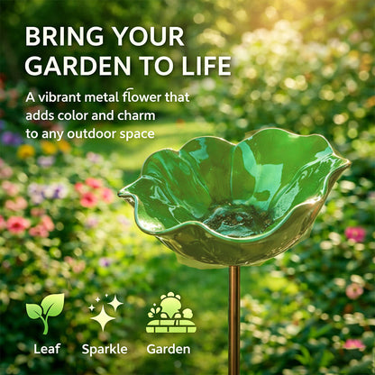 🔥Last Day 55% OFF 🔥 Colorful Metal Flower Stake for Birds, Bees & Butterflies