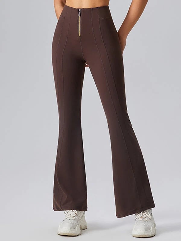 Female Sexy Denim Zipper Flare Leggings