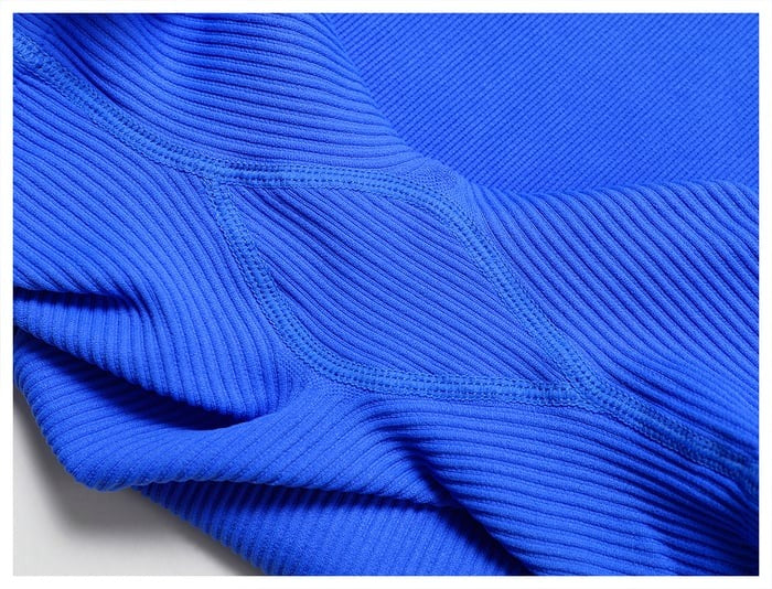 BREEHER U Neck Ribbed Fabric Highly Elastic Jumpsuit