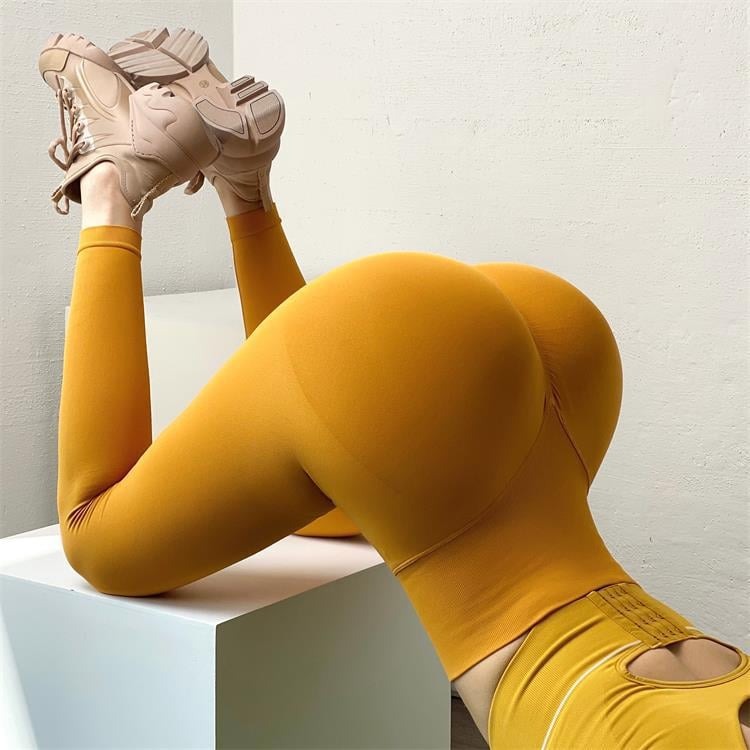 Sexy Solid Color Hip Lift Leggings