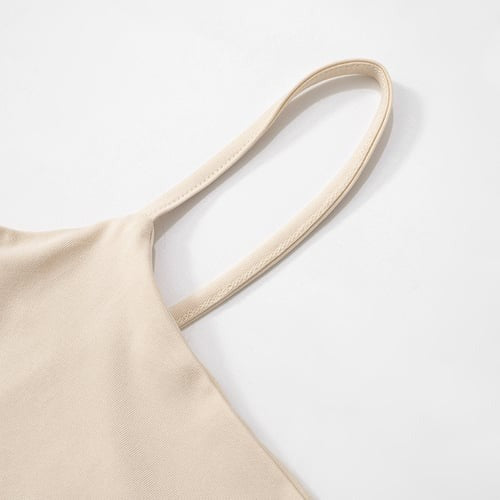Sexy Solid Color Backless Suspender Jumpsuit Romper