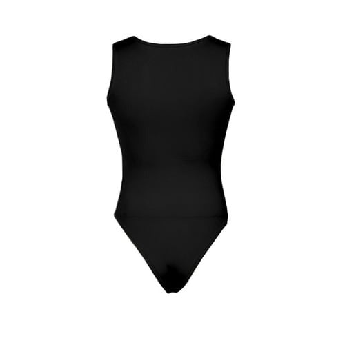 Solid Color Square Neck Sleeveless Jumpsuit