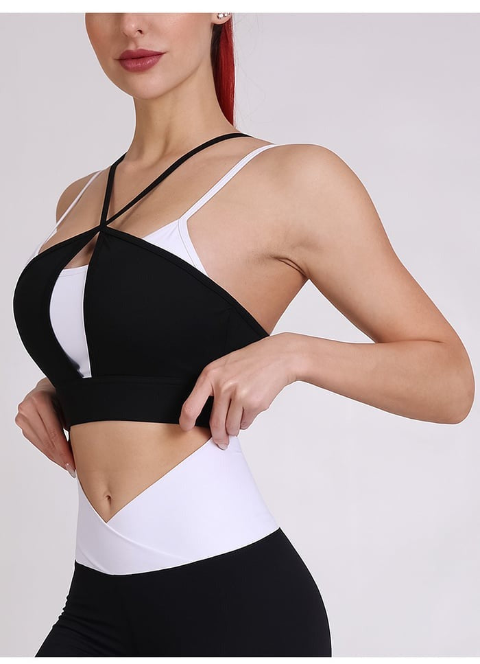 Fake Two Piece Sports Bras