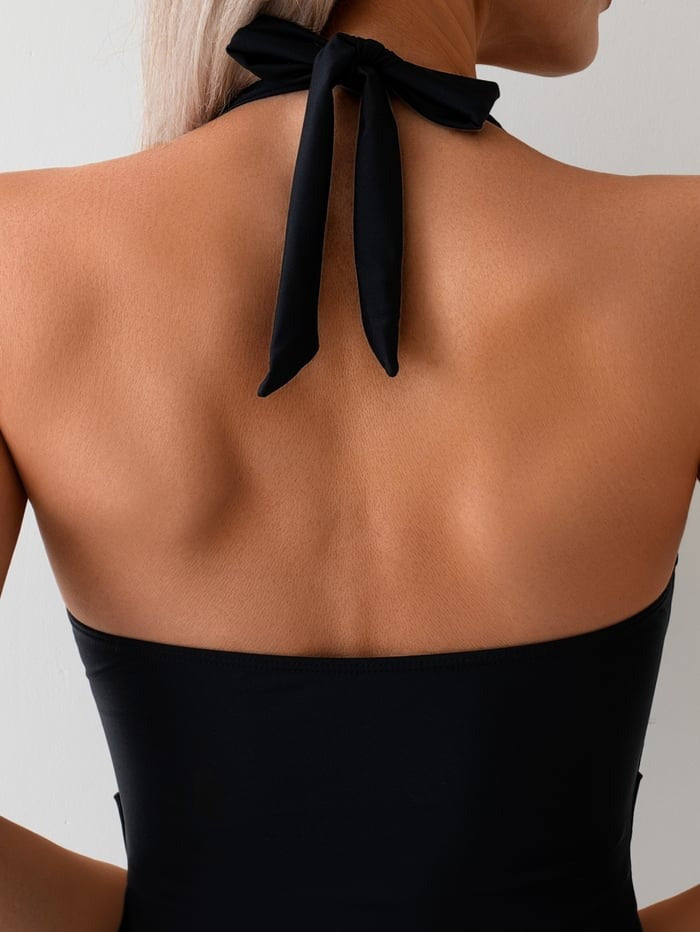 Black Sexy Classic Onepiece Swimsuit
