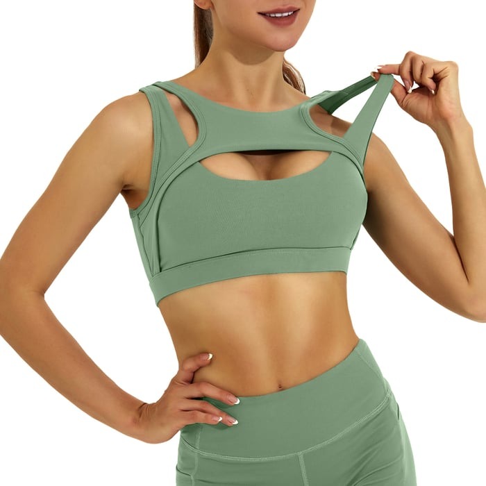Stitching Cutout Yoga Vest Tops