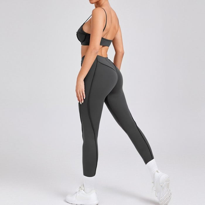 BREEHER Female Sexy Two Piece Set Sports Suits
