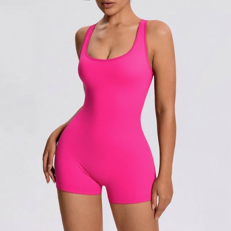 Crisscross Backless Seamless Yoga Jumpsuit