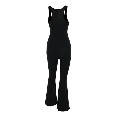 Sexy Letter Rhinestone Flared Jumpsuit