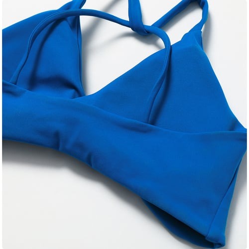 BREEHER Twisted Knotted Backless Seamless Sports Bras