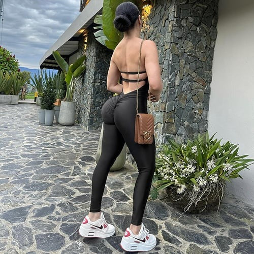 Sexy Tube Top Hip-lifting One Piece Jumpsuit