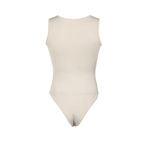 Solid Color Square Neck Sleeveless Jumpsuit