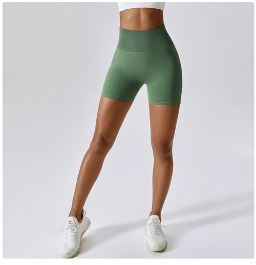 BREEHER Women High Waist Hip Lift Quick Dry Shorts