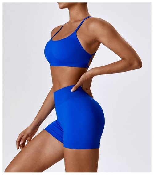 BREEHER Cross Straps Seamless Quick Drying Sports Bras