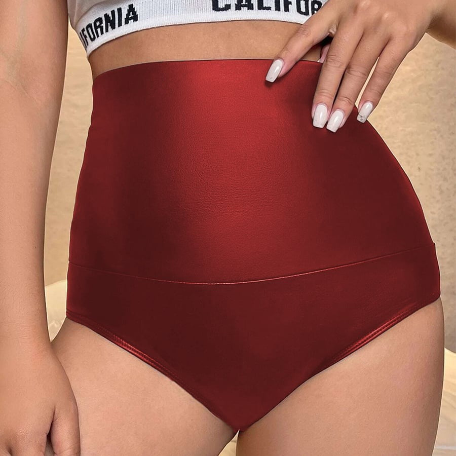 Sexy PU High Waist Tummy Lifting Shorts