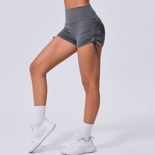 BREEHER Ruched Pocket Highly Elastic Shorts