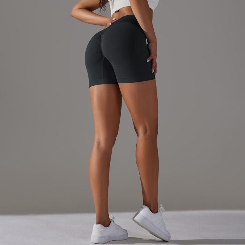 BREEHER Cross Waist Hip-lifting Seamless Shorts